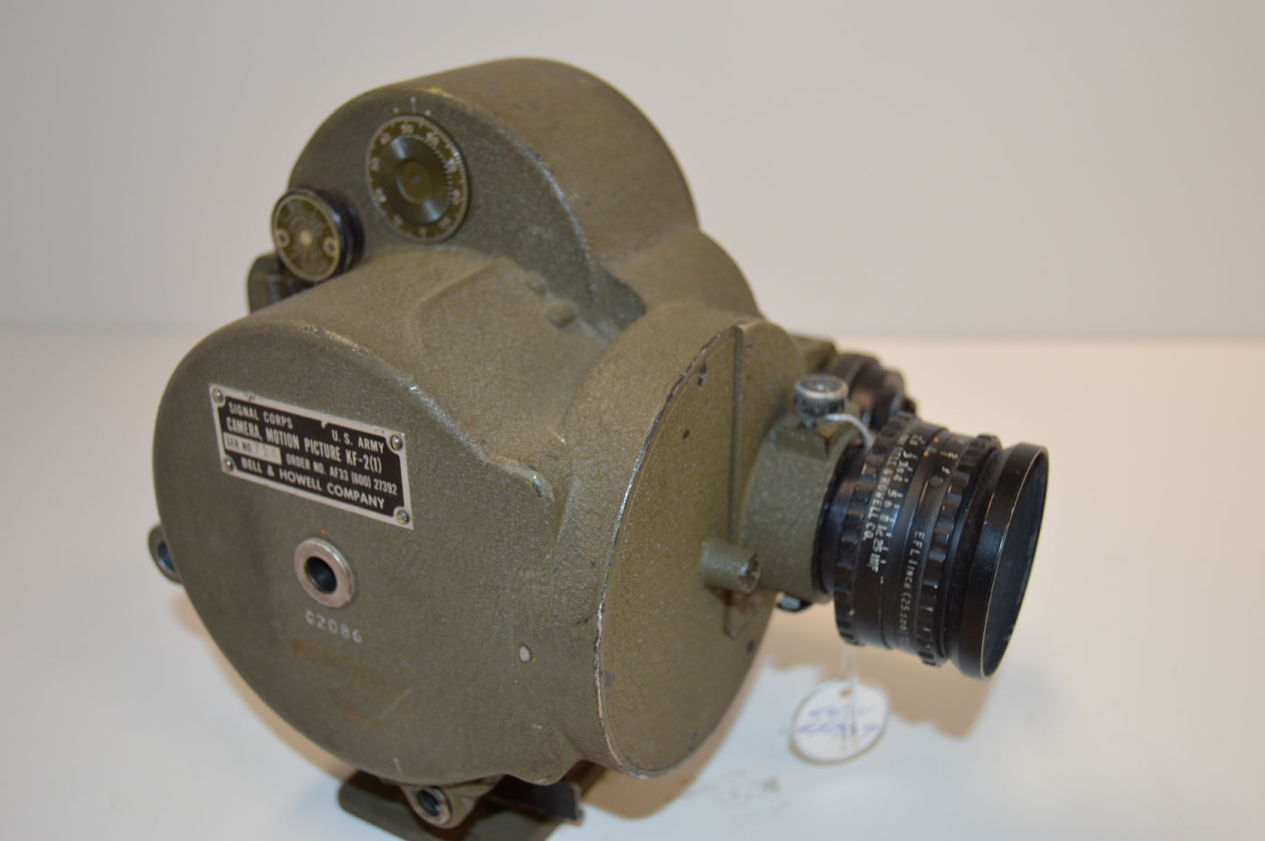 Trinity site camera on display at the White Sands Missile Range Museum.